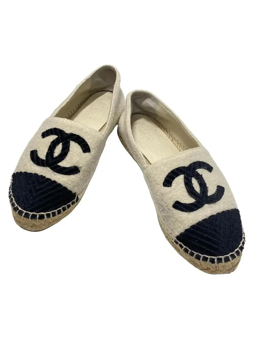 Chanel Cream Black Tweeds Velour #284866C59B